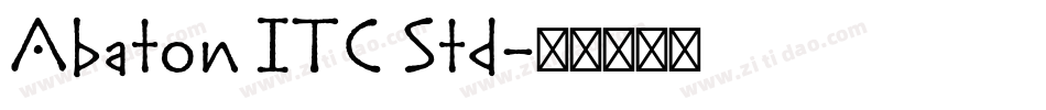 Abaton ITC Std字体转换